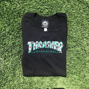 Thrasher Roses Black T-shirt 🌹🛹👕